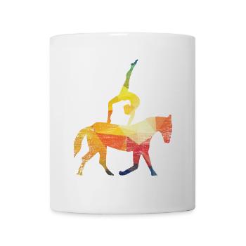 Schwindelfreie Voltigierkunst Turnier - Tasse - Weiß - Vorne