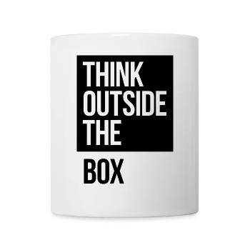 Think Outside The Box - Tasse - Weiß - Vorne
