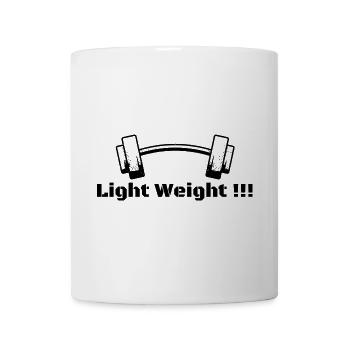 Light Weight - Motivation - Tasse - Weiß - Vorne