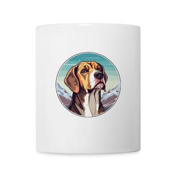 Braque Du Bourbonnais Hunderasse Cartoon Kawaii Wat - Tasse - Weiß - Vorne