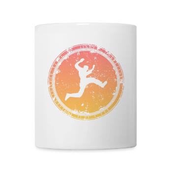 Parkour Läufer Freerunner Retro Freerunning - Tasse - Weiß - Vorne