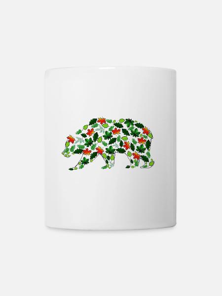 Blattbär - Tasse - Weiß