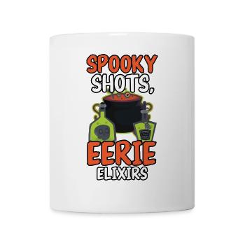 Spooky Shots Unheimliche Elixiere Barkeeper Hallow - Tasse - Weiß - Vorne