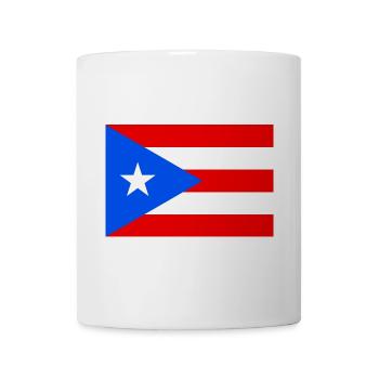 Puerto Rico – Flagge von Puerto Rico im Kontrast - Tasse - Weiß - Vorne