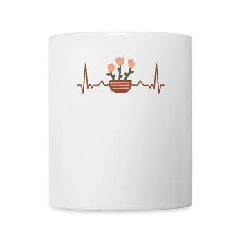 Garten Blumen Topf Behälter - Tasse - Weiß - Vorne