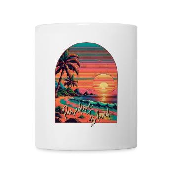 Paradies-Insel - Tasse - Weiß - Vorne