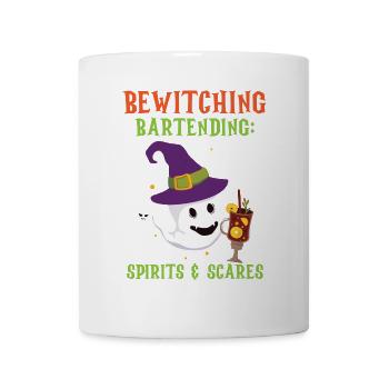 Verhexendes Bartending: Geister & Schreckgespenste - Tasse - Weiß - Vorne