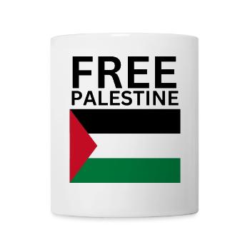 Free palestine flag | Gaza - Tasse - Weiß - Vorne