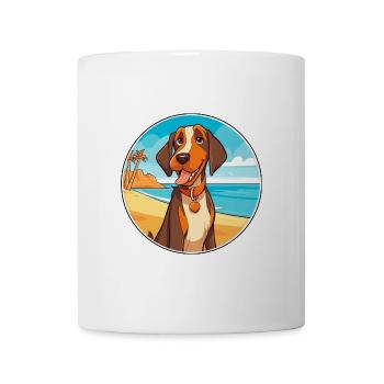 Cao De Castro Laboreiro Hunderasse Cartoon Kawaii - Tasse - Weiß - Vorne
