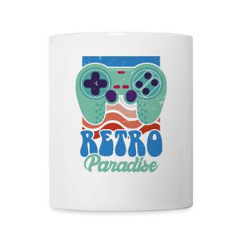 Retro Paradise Arcade Spiele Video Spiel Spiel Ner - Tasse - Weiß - Vorne
