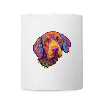 Pudelpointer Hunderasse Cartoon Kawaii Illustration - Tasse - Weiß - Vorne