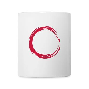 Kreis Design Symbol - Tasse - Weiß - Vorne