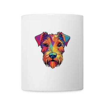 Sporting Lucas Terrier Hunderasse Aquarellglas - Tasse - Weiß - Vorne