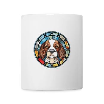 Grand Anglo Français Blanc Et Noir Hund Aquarell - Tasse - Weiß - Vorne