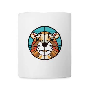 Gopher Buntes Aquarell Tier Haustier Illustration - Tasse - Weiß - Vorne
