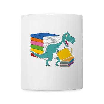 Dinosaurier Bücher Zukunft Paläontologe Dinosaurie - Tasse - Weiß - Vorne