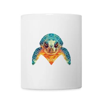 Meeresschildkröte Bunte Aquarell-Tierillustration - Tasse - Weiß - Vorne