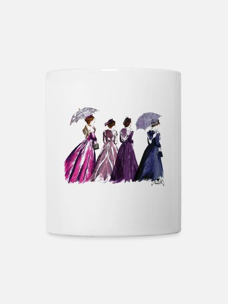Arlesischer Regenschirm - Tasse - Weiß
