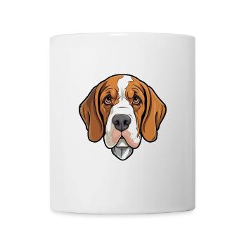 Braque Du Bourbonnais Hunderasse Cartoon Kawaii Ill - Tasse - Weiß - Vorne