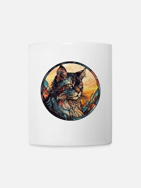 Laperm Katzenrasse Aquarellglas - Tasse - Weiß