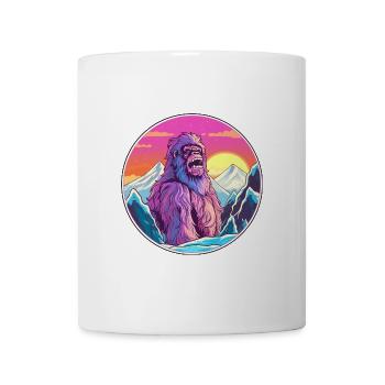 Big Foot Aquarell Karikatur Kawaii Haustier Tier Colo - Tasse - Weiß - Vorne