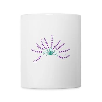 Lavendel - Tasse - Weiß - Vorne