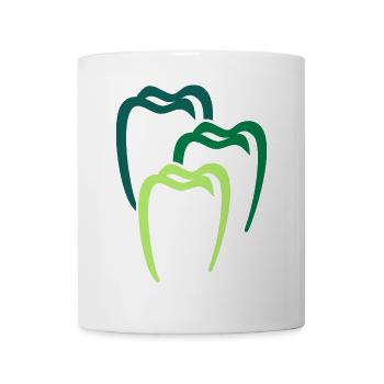 Zahn 4 Zahnarzt Dental Dentist - Tasse - Weiß - Vorne
