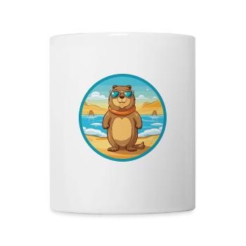 Gopher Aquarell Cartoon Kawaii Clipart Tier - Tasse - Weiß - Vorne