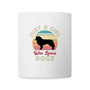 Englischer Schäferhund Lover Silhouette Retro Sunset - Tasse - Weiß - Vorne