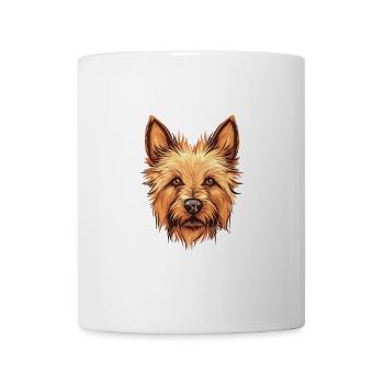 Norwich Terrier Hunderasse Aquarell Karikatur Kawai - Tasse - Weiß - Vorne