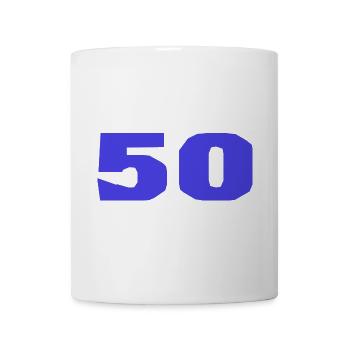 50. 50 JAHRE. 50-JÄHRIGES JUBILÄUM. 50-JÄHRIGES JUBILÄUM. - Tasse - Weiß - Vorne