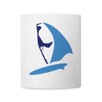 sylt surfer blau - Tasse - Weiß - Vorne
