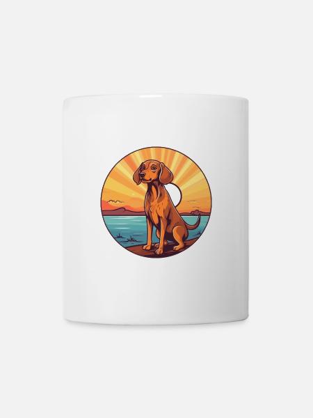 Polnisch Jagdhund Rasse Cartoon Kawaii Clipart - Tasse - Weiß