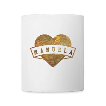 Manuela Herzen Gold - Tasse - Weiß - Vorne