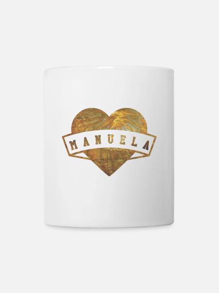 Manuela Herzen Gold - Tasse - Weiß