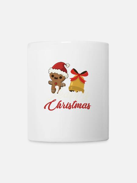 Weihnachten Lebkuchen Weihnachtsglocke Xmas - Tasse - Weiß