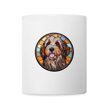 Picardie Schäferhund Hunderasse Buntglas Bunt - Tasse - Weiß - Vorne