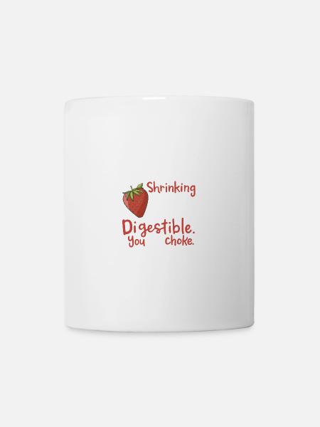 Gärtner Erdbeere Sprüche - Tasse - Weiß