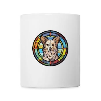 Mudi Hunderasse Buntes Aquarell - Tasse - Weiß - Vorne
