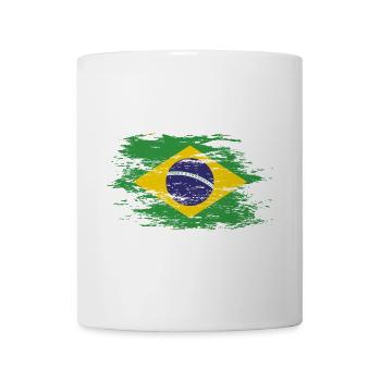 Brasilien Flagge used - Tasse - Weiß - Vorne