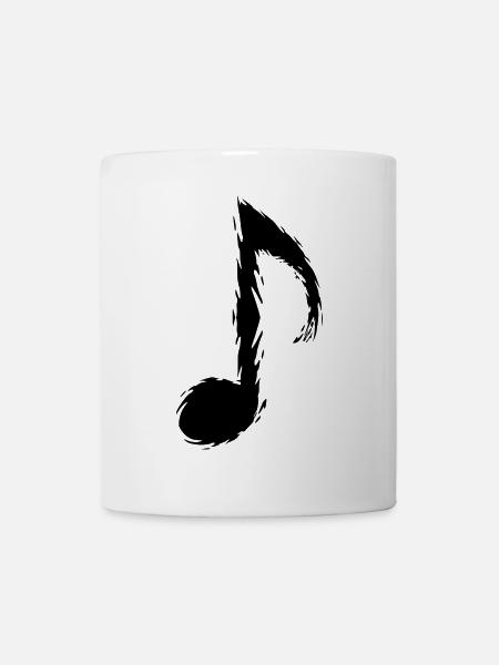 Musik Note Schwarz Musiknote - Tasse - Weiß