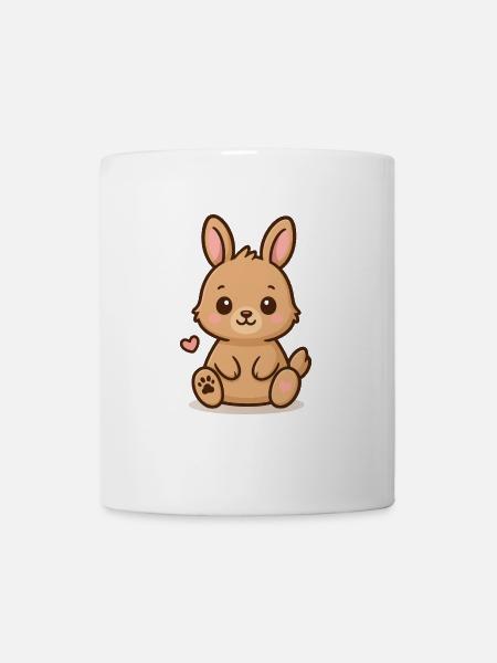 Kleines Häschen – flauschig & süß - Tasse - Weiß