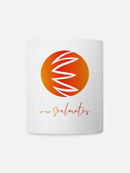 Seelenverwandte Seelenverwandter Paar Shirt - Tasse - Weiß
