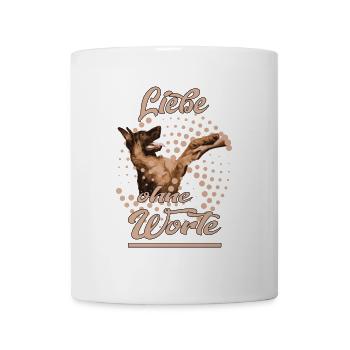 Liebe ohne Worte Schäferhund - Tasse - Weiß - Vorne