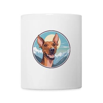 Cirneco Dell Ätna Hunderasse Cartoon Kawaii Waterco - Tasse - Weiß - Vorne
