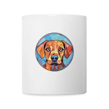 Billy Dog Breed Bunte Aquarell-Illustration - Tasse - Weiß - Vorne