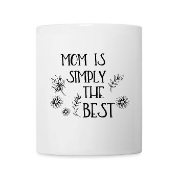 Mom is simply the best - Tasse - Weiß - Vorne