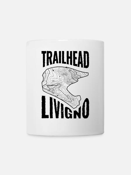 Mountainbike T-Shirt Trailhead Livigno - Tasse - Weiß