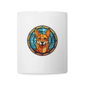 Dingo Hunderasse Buntes Aquarell - Tasse - Weiß - Vorne