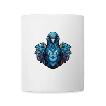 Taube buntes Aquarell Tier Haustier Illustration - Tasse - Weiß - Vorne